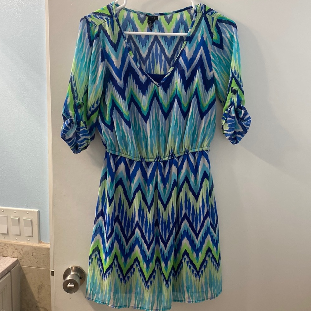 Rue21 Polyester dress with built in lining and loops for belt